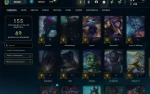 Bronze 4 com 50 Champs e 19 Skins