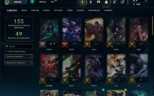 Bronze 4 com 50 Champs e 19 Skins