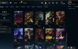 CONTA LEAGUE OF LEGENDS - OURO 3 - 23 Skins - 49 Campeões