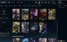 CONTA LEAGUE OF LEGENDS - OURO 3 - 23 Skins - 49 Campeões