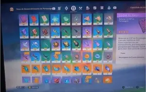 Conta com personagens 5 estrela