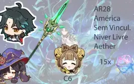 AR28 - Xiao + Jade + Mona + YaoYao C6 + 15 tiros