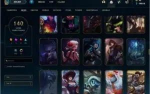 Conta prata 2 com 140 skins e TODOS os champs