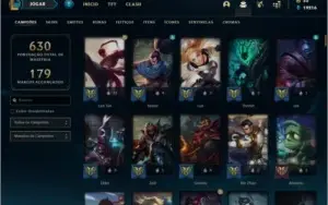 Conta prata 2 com 140 skins e TODOS os champs