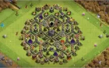 Vila Clash of Clans Cv9 quase Full