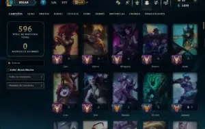 Unranked com TODOS os Champs e 101 Skins ( SUP / JG )