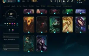 Unranked com TODOS os Champs e 101 Skins ( SUP / JG )