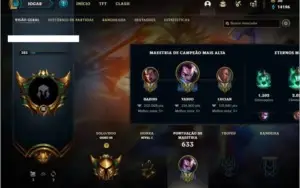 Conta ouro 3 com TODOS os champ e 170 skins + 21 Maestrias 7