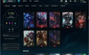 Conta ouro 3 com TODOS os champ e 170 skins + 21 Maestrias 7