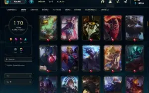Conta ouro 3 com TODOS os champ e 170 skins + 21 Maestrias 7