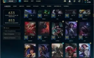 Conta ouro 3 com TODOS os champ e 170 skins + 21 Maestrias 7