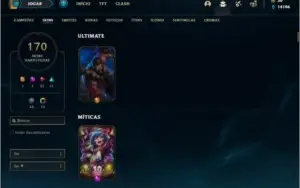 Conta ouro 3 com TODOS os champ e 170 skins + 21 Maestrias 7