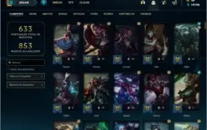 Conta ouro 3 com TODOS os champ e 170 skins + 21 Maestrias 7