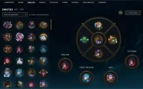 Platina 1 - 55 skins - 17 bandeiras de CLASH