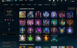 Platina 1 - 55 skins - 17 bandeiras de CLASH