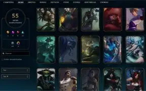 Platina 1 - 55 skins - 17 bandeiras de CLASH