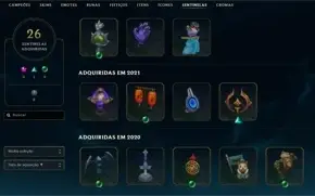 Platina 1 - 55 skins - 17 bandeiras de CLASH