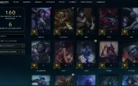 Esmeralda 4 com 55 Champs e 32 Skins + 15 Espolios
