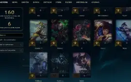 Esmeralda 4 com 55 Champs e 32 Skins + 15 Espolios