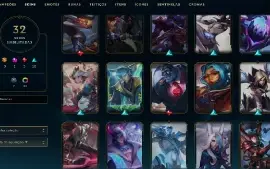 Esmeralda 4 com 55 Champs e 32 Skins + 15 Espolios