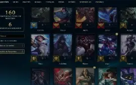 Esmeralda 4 com 55 Champs e 32 Skins + 15 Espolios
