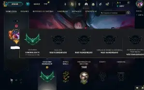 Esmeralda 4 com 55 Champs e 32 Skins + 15 Espolios