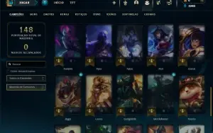 Bronze 4 com 45 Champs e 8 Skins