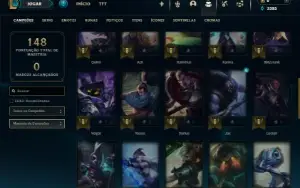 Bronze 4 com 45 Champs e 8 Skins