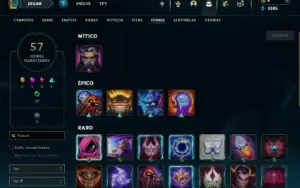 Bronze 4 com 45 Champs e 8 Skins