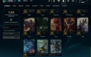Bronze 4 com 45 Champs e 8 Skins