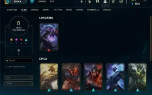 Bronze 4 com 45 Champs e 8 Skins