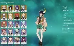 AR 57 - Ganyu +Ayaka+ Raiden + Venti + Eula+Albedo+4 ArmasT5