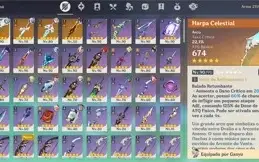 AR 57 - Ganyu +Ayaka+ Raiden + Venti + Eula+Albedo+4 ArmasT5