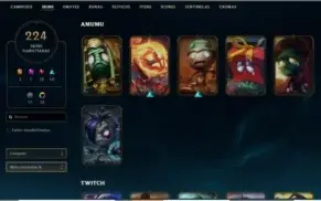 Conta Lol D4 224 skin 25k EA