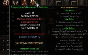 Set Bloodangel SM +0 Mu Online Webzen Nidavellir