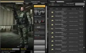 Conta COMBAT ARMS, 17 Armas Permanentes, Patente TNC 2
