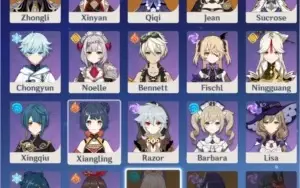 Conta Genshin Ar45 | 3x personagens 5* Zhongli  e 1x arma 5*