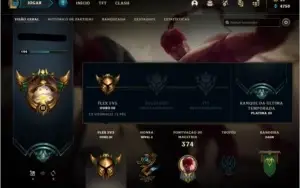Conta de lol (ex platina plat 3) 121 champs;86 skins