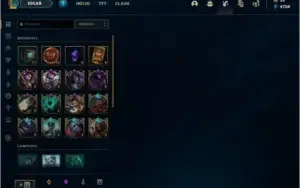 Conta de lol (ex platina plat 3) 121 champs;86 skins