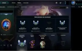 CONTA LEAGUE OF LEGENDS - DIAMANTE 4 (S8)