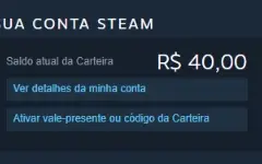 Conta Steam 17 Anos 40 Reais Na Carteira E Medalhas