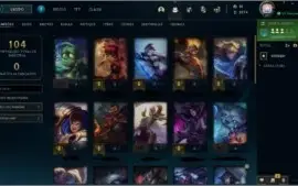 Conta do lol lvl 42, plat 4