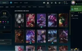 Conta do lol lvl 42, plat 4