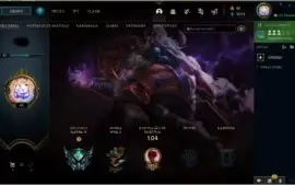 Conta do lol lvl 42, plat 4