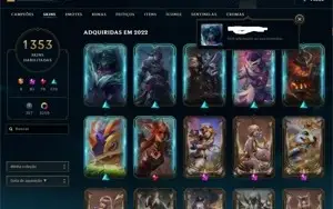 CONTA MESTRE 500 PDL + 1353 SKINS