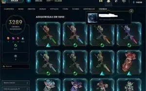 CONTA MESTRE 500 PDL + 1353 SKINS
