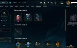 CONTA LEAGUE OF LEGENDS - OURO 3 - 148 CHAMP E 157 SKINS