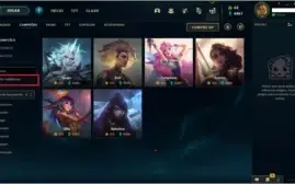 CONTA LEAGUE OF LEGENDS - OURO 3 - 148 CHAMP E 157 SKINS