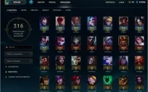 CONTA DE LOL - DIAMANTE - SKINS RARAS/CONTA ÚNICA