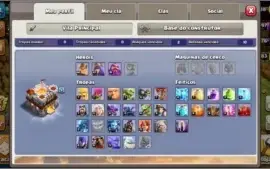CONTA NO CLASH OF CLANS CV 11 QUASE FULL